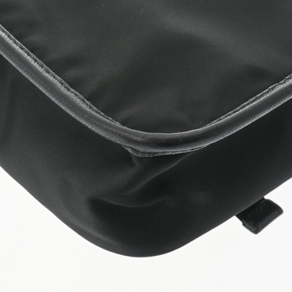 Prada black Re Saffiano shoulder bag Nylon leather - Picture 7 of 11